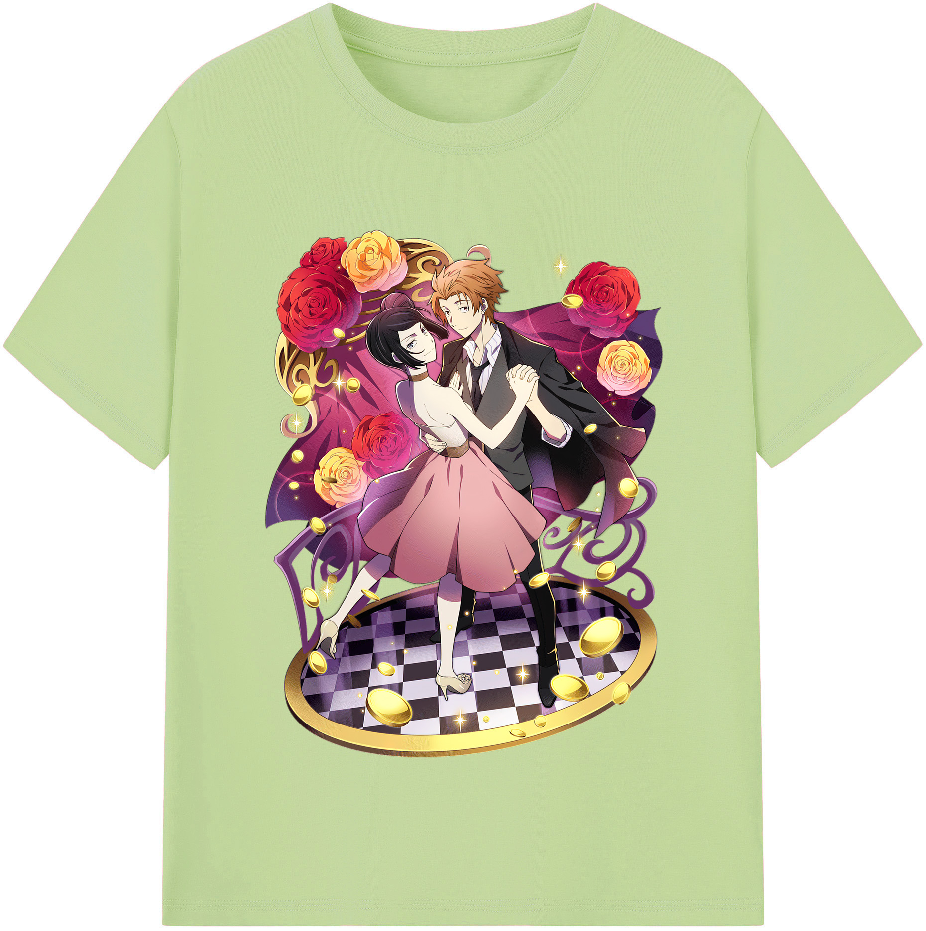 （画像用） 文豪ストレイドッグス Bungo Stray Dogs 綿100％半袖Tシャツ（フロントプリント）